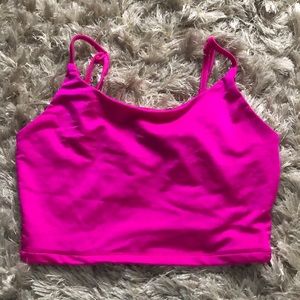 SHEIN hot pink crop top